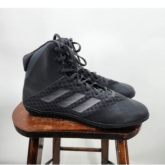 New NWOB Adidas Mat Wizard 4 Wrestling Shoes‎ Size 9 Black main image 4